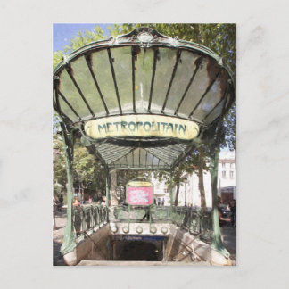 Carte Postale Métro Abbesses, Montmartre, Paris