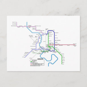 Carte Postale métro Bangkok