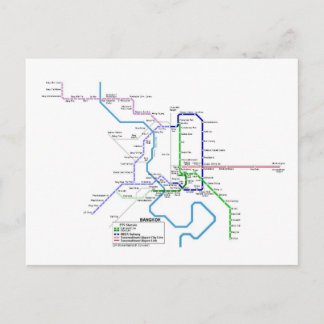 Carte Postale métro Bangkok