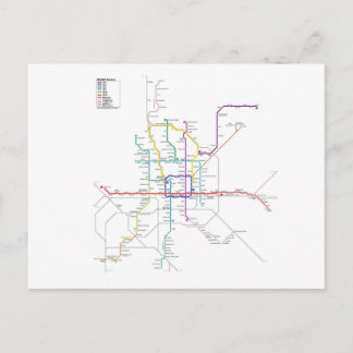 Carte Postale métro de Pékin