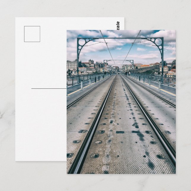 Carte Postale Métro sur pont supérieur Dom Luis I (Devant / Derrière)