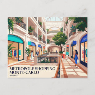 Carte Postale Métropole Shopping Monte-Carlo Monaco