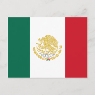 Carte Postale Mexique Avec Armoiries D'Or Et D'Argent, Mexique