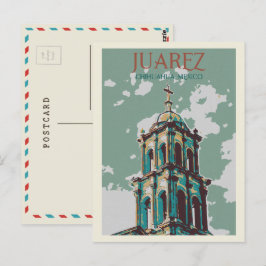 Carte Postale Mexique, Cathédrale de Ciudad Juarez, Chihuahua Po