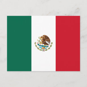 Carte Postale Mexique - Drapeau mexicain