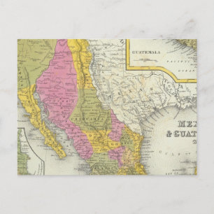 Carte Postale Mexique et Guatemala