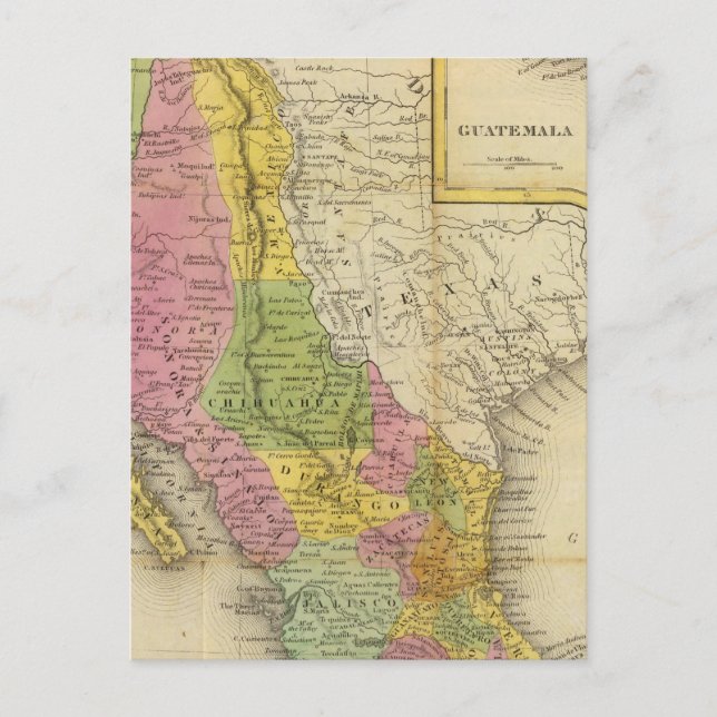 Carte Postale Mexique et Guatemala 2 (Devant)