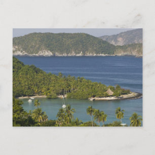 Carte Postale Mexique, Guerrero, Zihuatanejo. Playa Las Gatas-