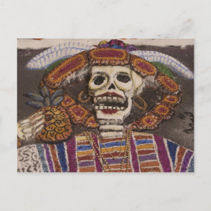 Carte Postale Mexique, Oaxaca. Tapisserie de sable (tapete de ar