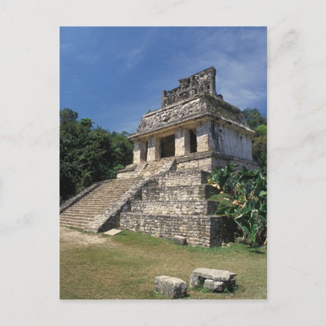 Carte Postale Mexique, province du Chiapas, Palenque. Temple de (Devant)