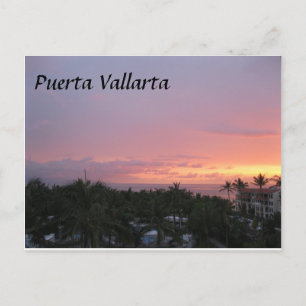 Carte Postale Mexique Puerta Vallarta coucher de soleil
