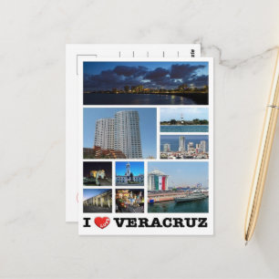 Carte Postale Mexique - Veracruz - J'aime -