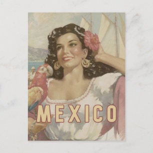 Carte postale Mexique vintage Travel