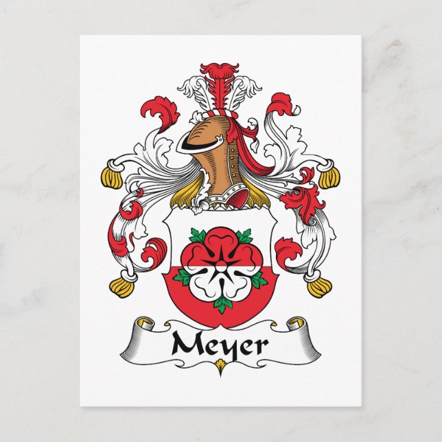 Carte Postale Meyer Family Crest (Devant)