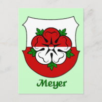 Carte postale Meyer Family Shield