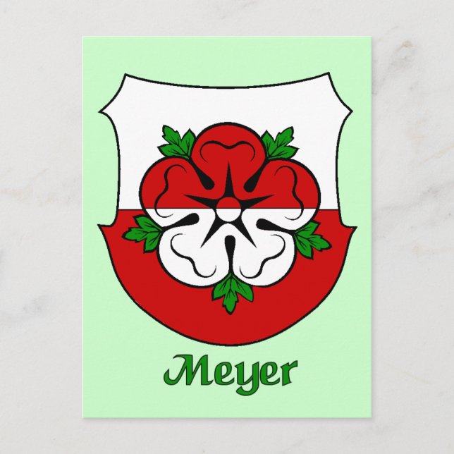 Carte postale Meyer Family Shield (Devant)