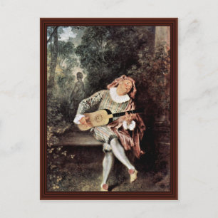 Carte Postale Mezzetin Par Antoine Watteau