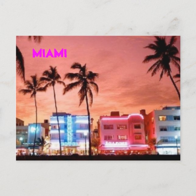 CARTE POSTALE MIAMI (Devant)