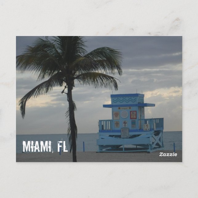 Carte Postale Miami Beach (Dos)