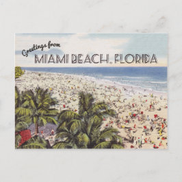 Carte postale Miami Beach Florida | Vintage