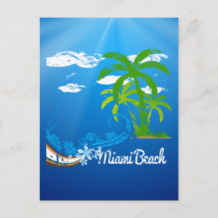 Carte Postale Miami Beach Floride Souvenir