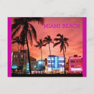 Carte Postale Miami Beach, la Floride