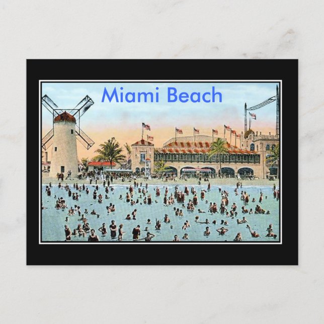 Carte Postale Miami Beach Vintage (Devant)
