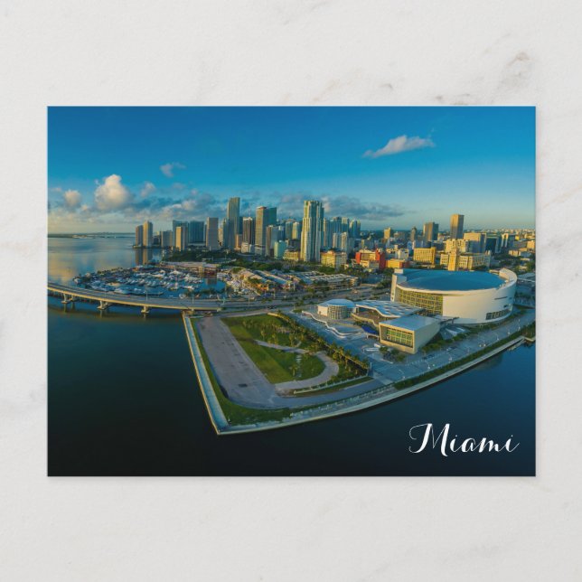 Carte Postale Miami Florida City Skyline (Devant)