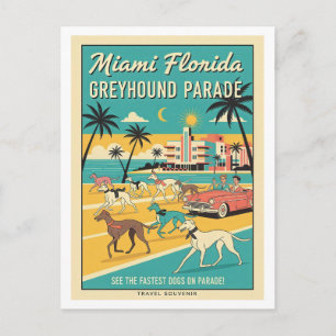 Carte Postale Miami, Floride – Greyhound Parade