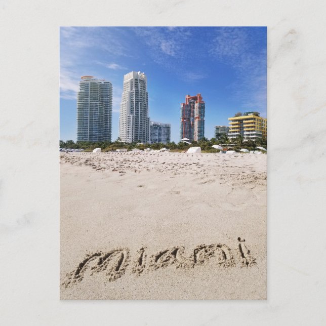 Carte Postale Miami Floride South Beach Travel (Devant)