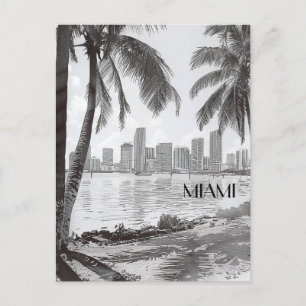 Carte Postale Miami Floride Travel