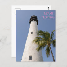 Miami Floride White Cape Florida Lighthouse