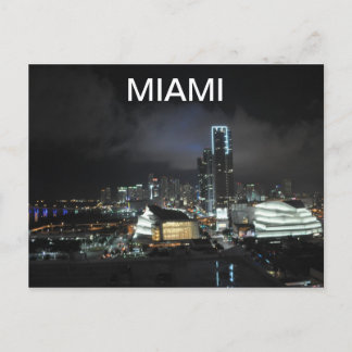 Carte Postale Miami la nuit
