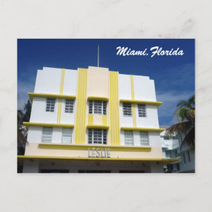 Carte Postale miami leslie