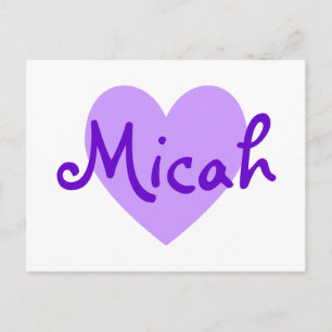 Carte Postale Micah en violet