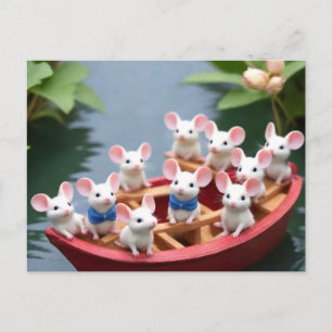 Carte Postale Mice Ahoy ! Souris animal mignon