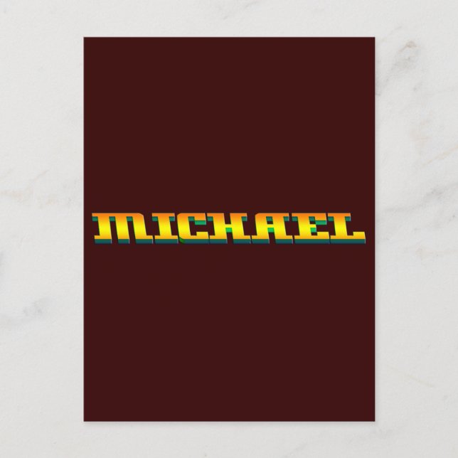 Carte Postale MICHAEL, pour Michael (Devant)