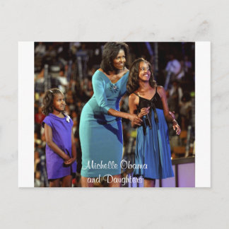 Carte Postale Michelle Obama et les filles
