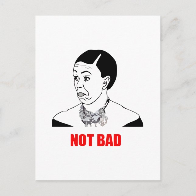 Carte Postale Michelle Obama n'est pas un mauvais mème (Devant)