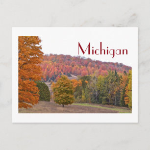Carte Postale "Michigan Countryside Ablaze À L'Automne"