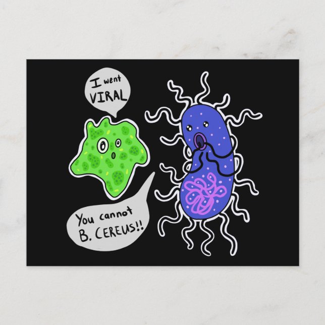 Carte Postale Microbes viraux (Devant)