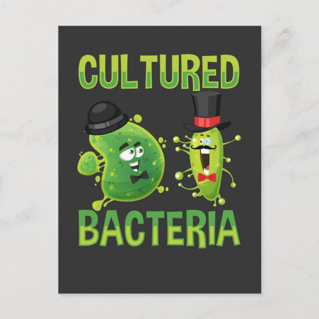 Carte Postale Microbiologique Culture Bactérie (Devant)