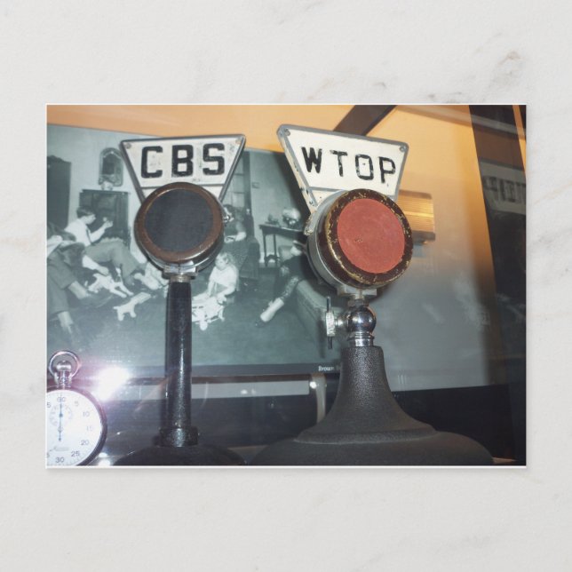 Carte Postale Microphones antiques (Devant)