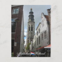 Carte postale Middelburg Lange Jan Holland