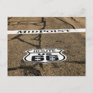 Carte Postale Midpoint Route 66 Sign - Adrian, Texas