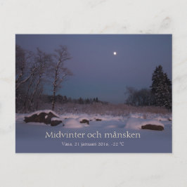 Carte Postale Midvinter och månsken Vasa Vaasa Finland CC0827