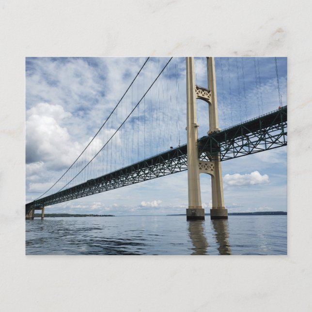 Carte Postale Mighty Mac, Mackinac Suspension Bridge, Michigan (Devant)