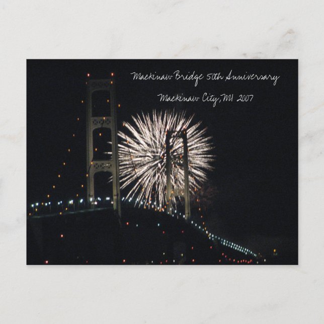 Carte Postale MightyMac_05, Pont Mackinaw 50e anniversaire ... (Devant)