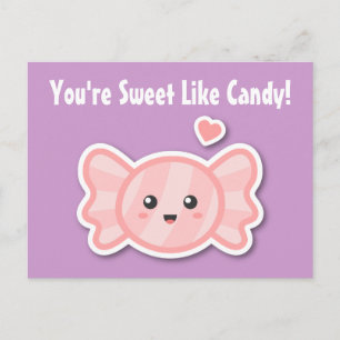Carte Postale Mignon et Sucré comme un Bonbon