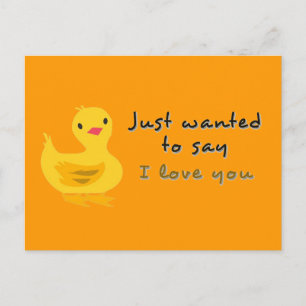 Carte postale mignonne avec canard